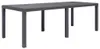 vidaXL Záhradný stôl hnedý 220x90x72 cm plastový ratanový Náhľad obrázku produktu 5