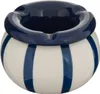 Gestreifter aschenbecher della pasta 9x9x6cm  - Atmosphera Produktbild-Vorschau 2