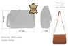Handtasche Damen Leder mittel klein Lederhandtasche Produktbild-Vorschau 13