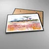 Gerahmtes Poster - Schwarzer Rahmen - Aquarell Savanne Produktbild-Vorschau 3