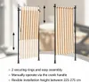 Vonkajšia roleta oranžovo-biela 100x270 cm látka a oceľ Náhľad obrázku produktu 10