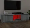 A TV stand with a TV on top, and a DVD player on the stand. The TV stand has red LED lighting. Náhľad obrázku produktu