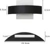 ZMH LED nástěnné světlo vnitřní nástěnná lampa obývací Náhled obrázku produktu 3