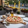 hausleben, set da 2 teglie per pizza da 35 cm in bambù – Anteprima dell’immagine prodotto 2