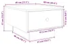 vidaXL Couchtisch Weiß 60x45x31 cm Holzwerkstoff Produktbild-Vorschau 7