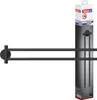 tesa Handtuchhalter ohne Bohren zweiarmig schwarz matt für Produktbild-Vorschau 1