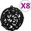 vidaXL 100-tlg. Weihnachtskugel-Set Schwarz Produktbild-Vorschau 2