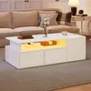 Merax Couchtisch 100x50x35cm mit 9 Fächern und 2 Produktbild-Vorschau 2