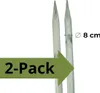 TIMBERMIK ø 8cm 2-Pack Paletti di Legno a Punta Lunghezza: Anteprima dell’immagine prodotto 2
