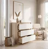 Moderne Kommode  mit 3 Schubladen | Weißer Beistellschrank Produktbild-Vorschau 10