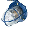 Außenlampe Wand außen Blau IP64 E27 Glas Echt-Messing Produktbild-Vorschau 6