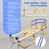 Slitte pieghevoli Slitta in legno con schienale Gagadumi Anteprima dell’immagine prodotto 2
