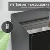 HOMCOM Buffet meuble de rangement 2 tiroirs coulissants 3 Voir les images du produit 7