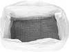 A close-up view of a black mesh liner inside a white plastic bag. Náhled obrázku produktu