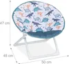 Relaxdays Moonchair dla dzieci, motyw dinozaurów, składane, Podgląd zdjęcia produktu 4