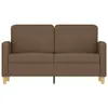 2-Sitzer-Sofa Braun 120 cm Stoff Produktbild-Vorschau 3
