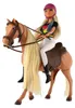 Pferd zum Kämmen + Puppe als Jockeyin Anlily, mit Gelenken, Produktbild-Vorschau 2