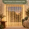 LED Lichtervorhang USB mit Fernbedienung – Lichterkette Produktbild-Vorschau 2
