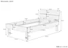 Hohes, stabiles Massivholzbett 120x220 für XXL-Gewicht Produktbild-Vorschau 6