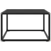 vidaXL Couchtisch Schwarz mit Schwarzem Glas 60x60x35 cm Produktbild-Vorschau 7