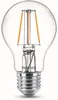 A close-up studio shot of a clear LED light bulb with a silver base. Produktbild-Vorschau