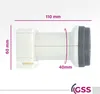 GSS Helios Quad LNB + 8X F-Stecker, mit LTE Abschirmung & Produktbild-Vorschau 8