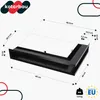 KOTARBAU® Kamin Eckluftleiste Links 60/40 cm Lüftungsgitter Produktbild-Vorschau 3