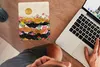 MuchoWow® Mauspad Mousepad Blumen - Gold - Marmor 19x23 cm Produktbild-Vorschau 3