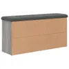 vidaXL Banc à chaussures Gris Sonoma 102x32x50 cm Bois Voir les images du produit 5