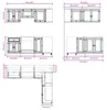vidaXL Armadio SKI, 8 pezzi, color miele, legno di pino Anteprima dell’immagine prodotto 8