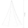 vidaXL Albero di Natale a parete con ganci in metallo 260 Anteprima dell’immagine prodotto 7