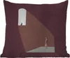 MuchoWow® Outdoor Kissen - Mädchen - Vogel - Vintage - Produktbild-Vorschau 1