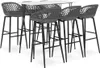 7-teiliges Bar-Set in Weiß und Grau, Möbel, Produktbild-Vorschau 1