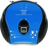 A blue and black portable stereo radio CD player. Produktbild-Vorschau