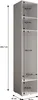 MEBLE KRYSPOL Inova 1 Möbelset Garderobe, 236,7x200x47cm - Produktbild-Vorschau 4