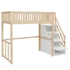 Hochbett,Kinderbett(natur)Holzbett,mit Produktbild-Vorschau 5