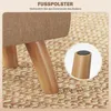 HOMCOM Fußhocker Hocker Moderner Sitzhocker mit Produktbild-Vorschau 6