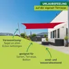 Sonnensegel Rechteck, 2x3m, rot, wasserabweisend Produktbild-Vorschau 4