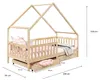 Hausbett ALVA aus Kiefer Massivholz, natur - Kinderbett mit Produktbild-Vorschau 8