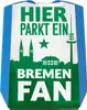 Hier parkt ein Bremen Fan Parkscheibe in Grün Weiß Produktbild-Vorschau 1