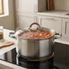 Topfann Kochtopf mit Glasdeckel 5L Edelstahl – Induktion, Produktbild-Vorschau 1
