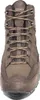 A close-up, front-facing view of a brown hiking boot. Voir les images du produit