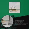 Coloray Uhr auf Leinwand 30x30 cm Wand Uhr Dekoration Produktbild-Vorschau 5