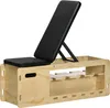 A weight bench with adjustable backrest and storage compartments. Náhľad obrázku produktu