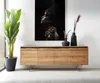 DELIFE Sideboard Stonegrace 200x45 cm Akazie Natur 4 Türen Produktbild-Vorschau 1