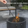Outsunny Feuerstelle Ø38cm Rauchfrei Holzfeuerschale mit Produktbild-Vorschau 5