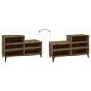 vidaXL Schuhregal Räuchereiche 102x36x60 cm Holzwerkstoff - Produktbild-Vorschau 12
