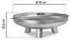 BBQ-Toro Edelstahl Feuerschale Ø 70 cm, Silber, Outdoor Produktbild-Vorschau 7