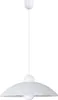 A white pendant lamp with a patterned shade is shown against a white background. Náhľad obrázku produktu