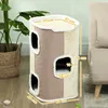 PawHut Arbre à chat en forme de tonneau, 3 niveaux, Voir les images du produit 3